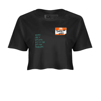 Dunk Low Ceramic shirts to match jordans Sneakerhead Badge sneaker match tees Dunk Ceramic match shoes to clothes SNRT Sneaker Tees unisex cotton Black 2 crop tee