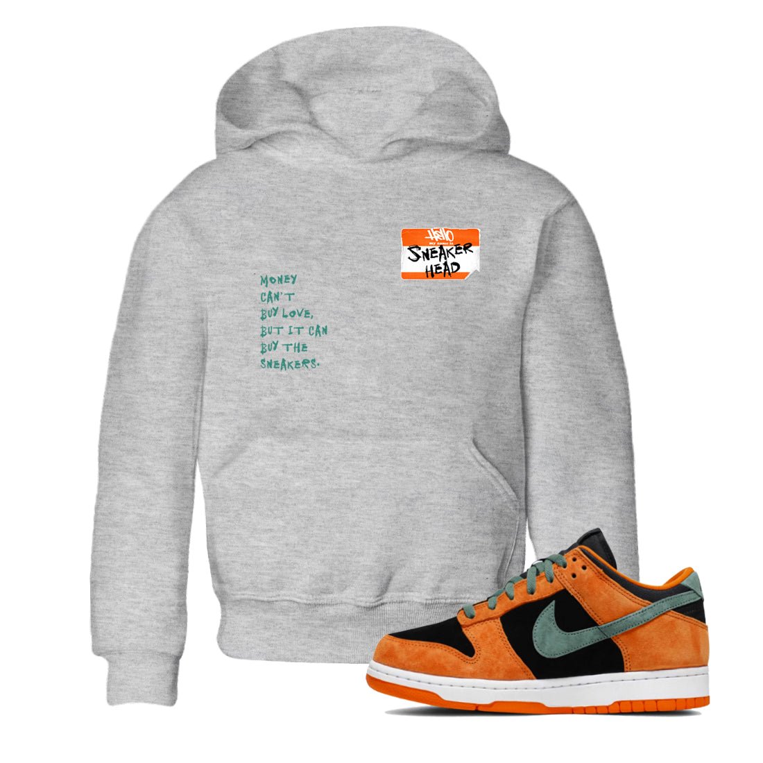 Dunk Low Ceramic shirts to match jordans Sneakerhead Badge sneaker match tees Dunk Ceramic match shoes to clothes SNRT Sneaker Tees Youth Baby Heather Grey 1 tee