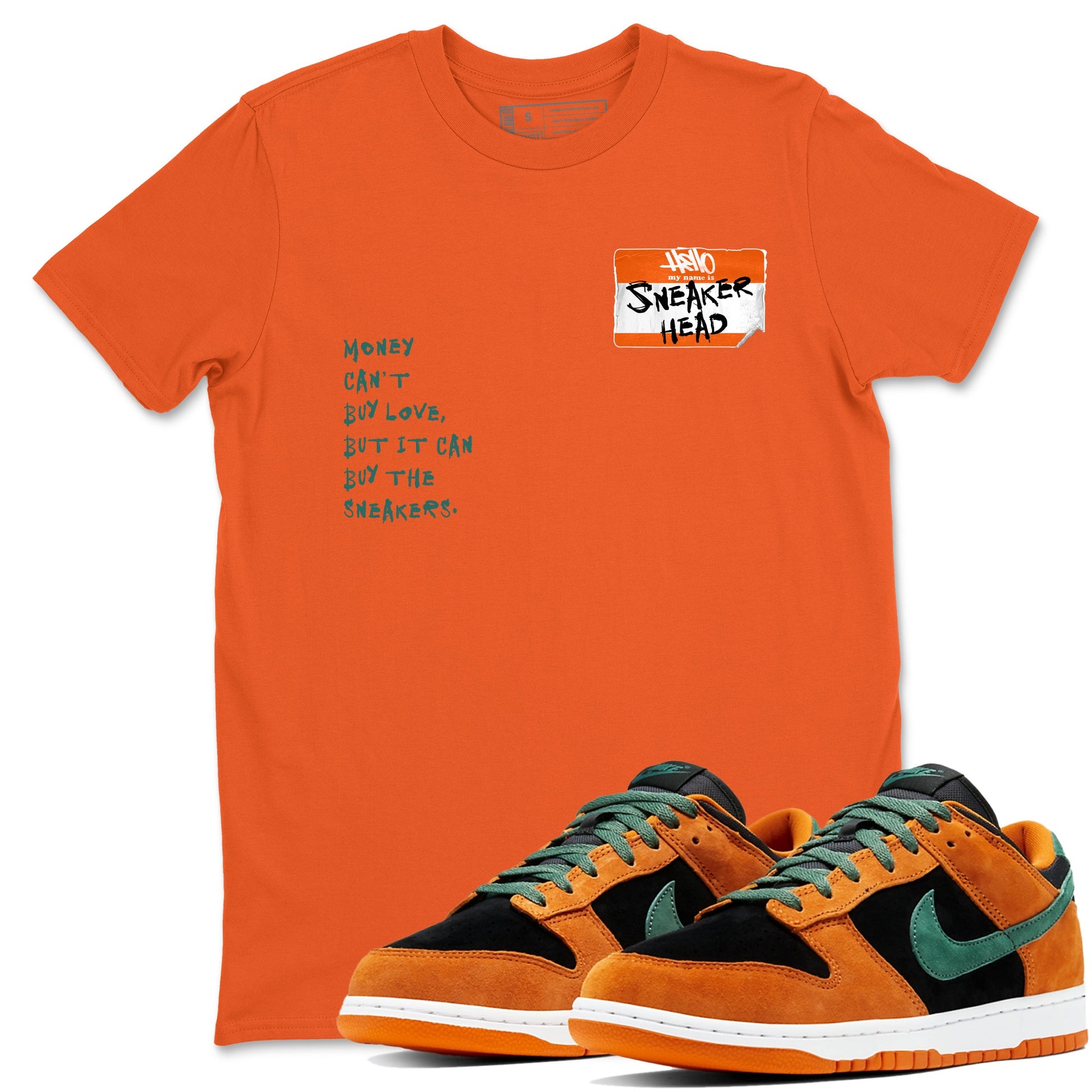 Dunk Low Ceramic shirts to match jordans Sneakerhead Badge sneaker match tees Dunk Ceramic match shoes to clothes SNRT Sneaker Tees unisex cotton Orange 1 shirts
