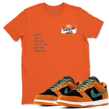 Dunk Low Ceramic shirts to match jordans Sneakerhead Badge sneaker match tees Dunk Ceramic match shoes to clothes SNRT Sneaker Tees unisex cotton Orange 1 shirts