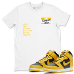 Dunk High Pollen Shirts To Match Jordans Sneakerhead Badge sneaker match tees Dunk High Iowa Tee SNRT Sneaker Release Tees unisex cotton White 1 crew neck shirts