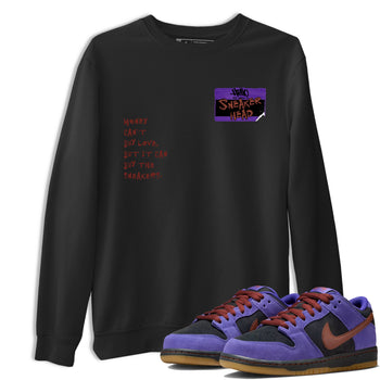 Sneaker match tees – Sneaker Threads To Match Dunk Low Persian Violet Shoes – Sneakerhead Badge Tee Black 1