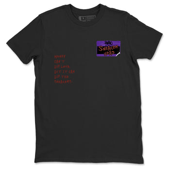 Sneaker match tees – Sneaker Threads To Match Dunk Low Persian Violet Shoes – Sneakerhead Badge Tee Black 2