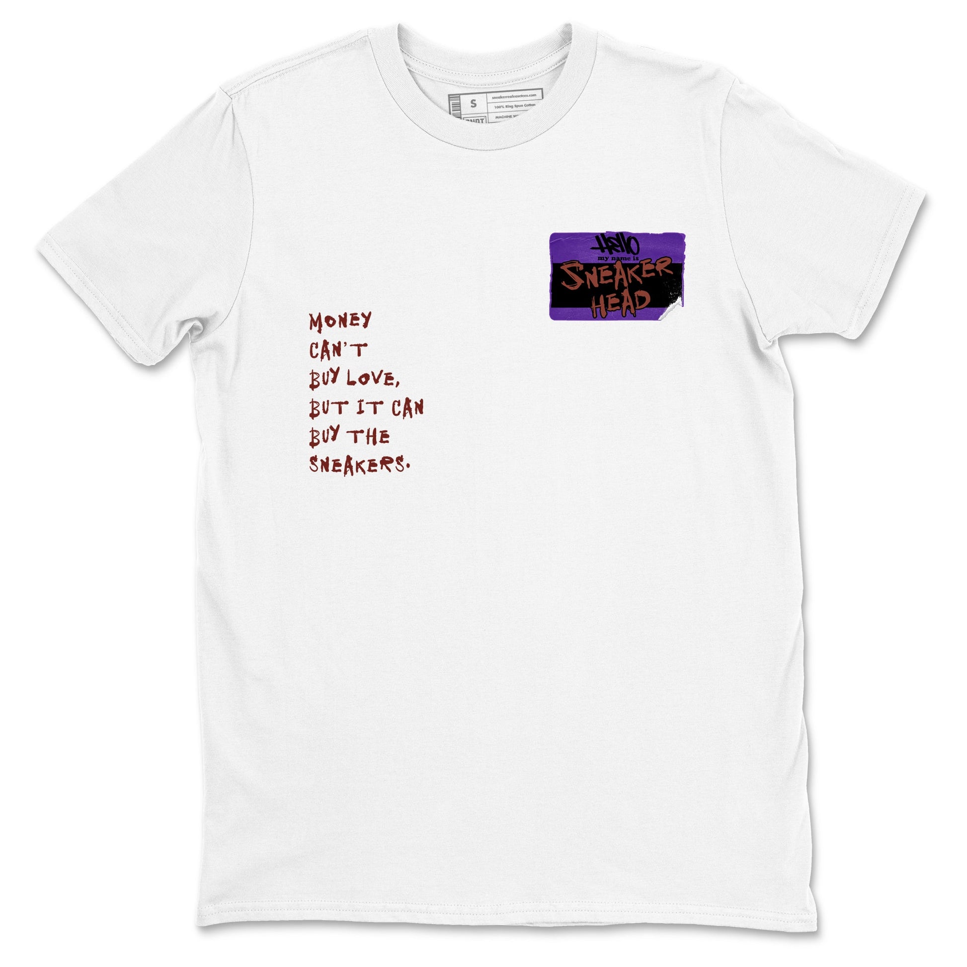 Sneaker match tees – Sneaker Threads To Match Dunk Low Persian Violet Shoes – Sneakerhead Badge Tee White 2