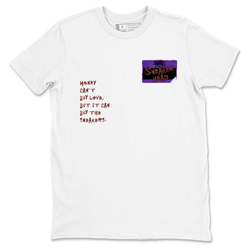 Sneaker match tees – Sneaker Threads To Match Dunk Low Persian Violet Shoes – Sneakerhead Badge Tee White 2