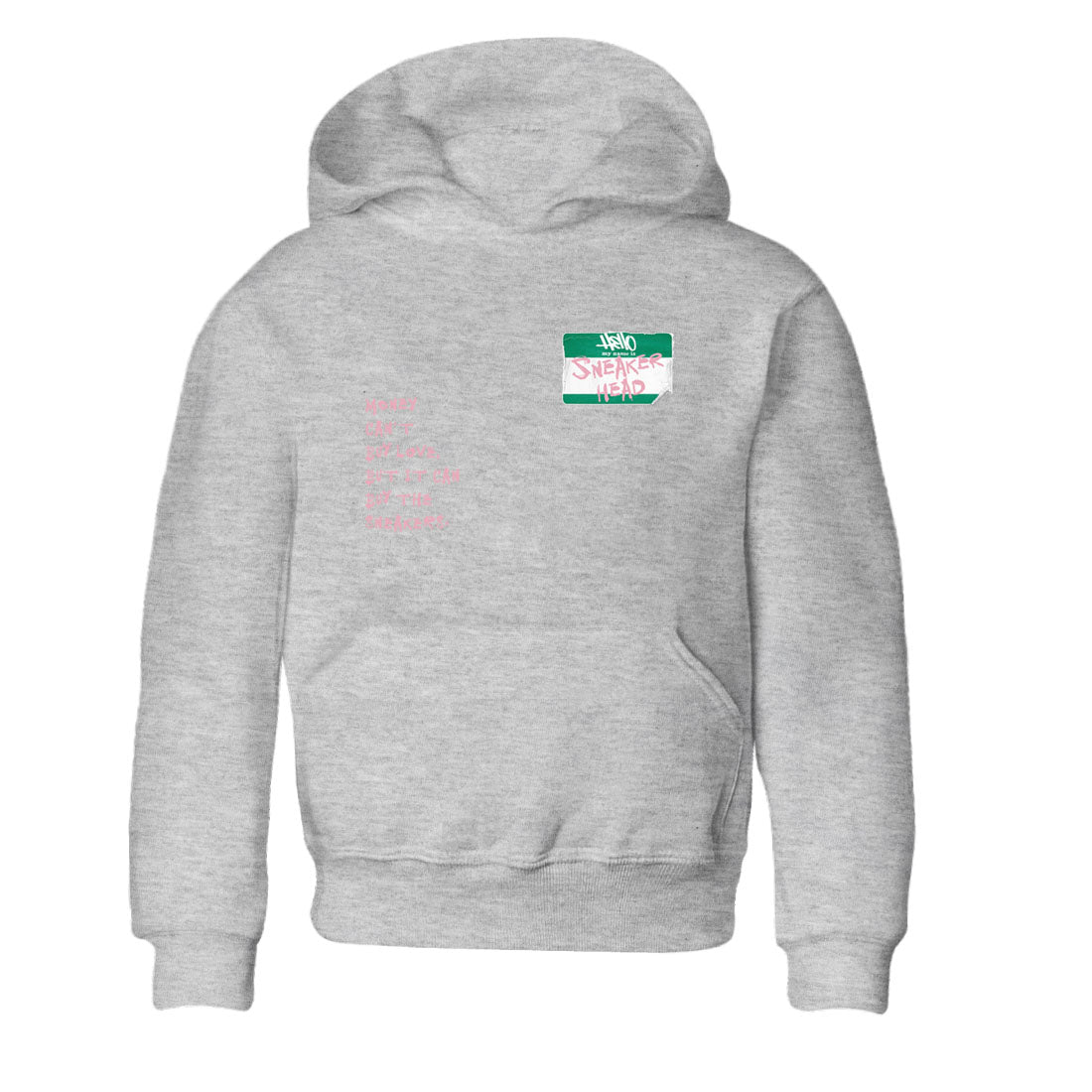Dunk Medium Soft Pink Malachite shirt to match jordans Sneakerhead Badge sneaker tees Dunk Medium Soft Pink Malachite SNRT sneaker release tees baby toddler Heather Grey 2 cotton Shirt