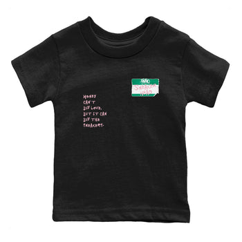 Dunk Medium Soft Pink Malachite shirt to match jordans Sneakerhead Badge sneaker tees Dunk Medium Soft Pink Malachite SNRT sneaker release tees baby toddler Black 2 cotton Shirt