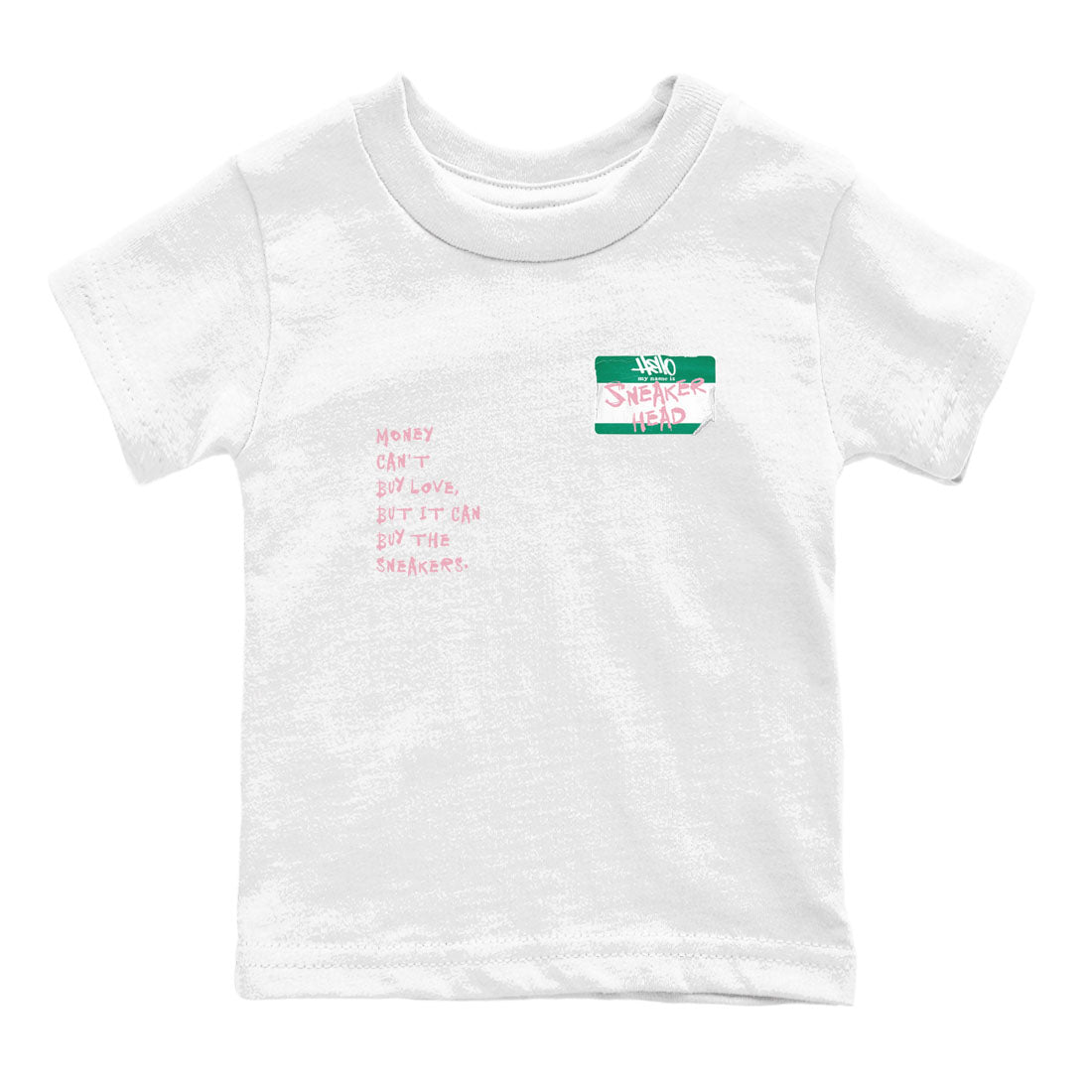 Dunk Medium Soft Pink Malachite shirt to match jordans Sneakerhead Badge sneaker tees Dunk Medium Soft Pink Malachite SNRT sneaker release tees baby toddler White 2 cotton Shirt