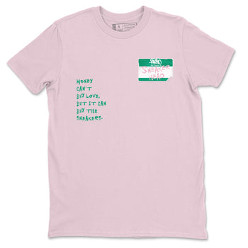 Dunk Medium Soft Pink Malachite shirt to match jordans Sneakerhead Badge sneaker tees Dunk Medium Soft Pink Malachite SNRT Sneaker Release Tees unisex cotton Pink 2 crew neck shirt
