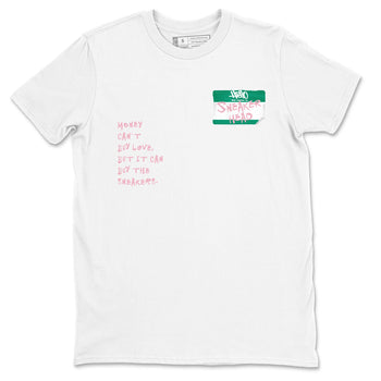 Dunk Medium Soft Pink Malachite shirt to match jordans Sneakerhead Badge sneaker tees Dunk Medium Soft Pink Malachite SNRT Sneaker Release Tees unisex cotton White 2 crew neck shirt