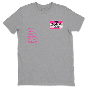 Nike KD 4 Retro Aunt Pearl shirts to match jordans Sneakerhead Badge sneaker match tees Nike KD 4 Aunt Pearl match shoes to clothes SNRT Sneaker Tees unisex cotton Heather Grey 2 shirts