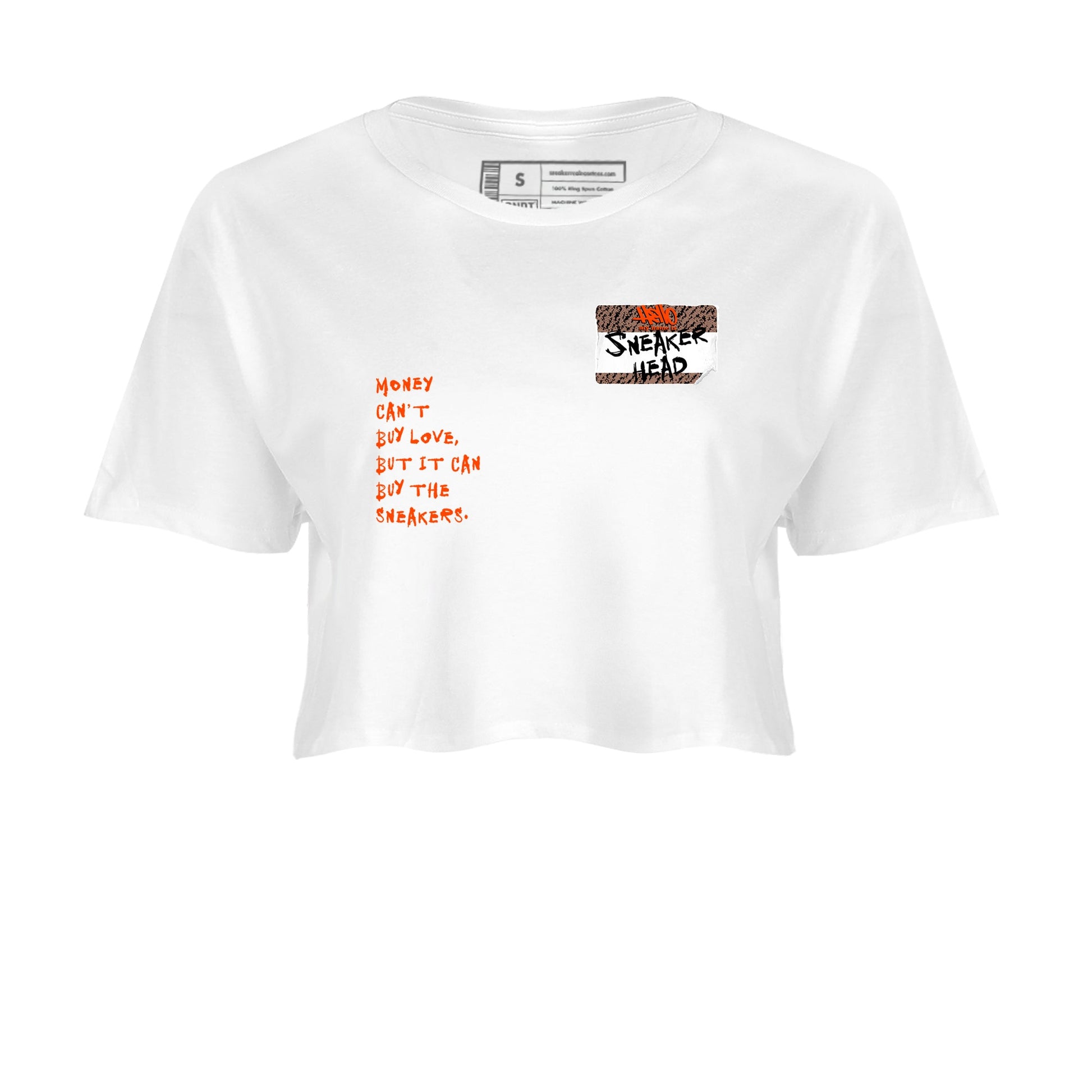 Yeezy 350 Carbon Beluga shirts to match jordans Sneakerhead Badge sneaker match tees Yeezy 350 Carbon Beluga match shoes to clothes SNRT Sneaker Tees unisex cotton White 2 crop tee