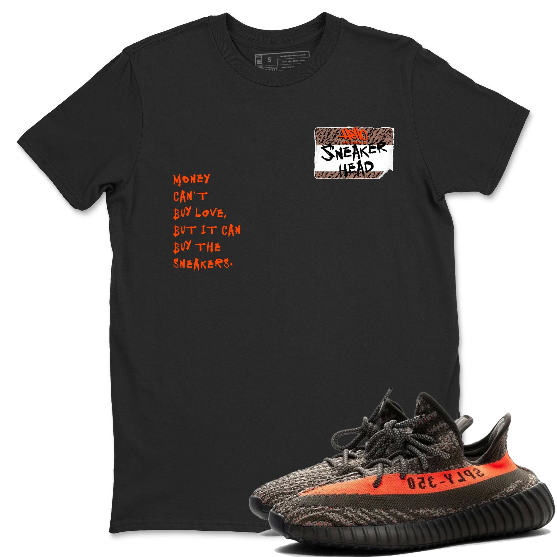 Yeezy 350 Carbon Beluga shirts to match jordans Sneakerhead Badge sneaker match tees Yeezy 350 Carbon Beluga match shoes to clothes SNRT Sneaker Tees unisex cotton Black 1 shirts