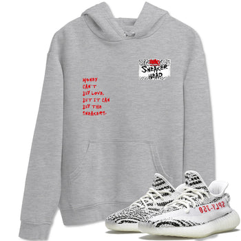 Yeezy 350 Zebra shirts to match jordans Sneakerhead Badge sneaker match tees Yeezy 350 Zebra match shoes to clothes SNRT Sneaker Tees unisex cotton Heather Grey 1 shirts