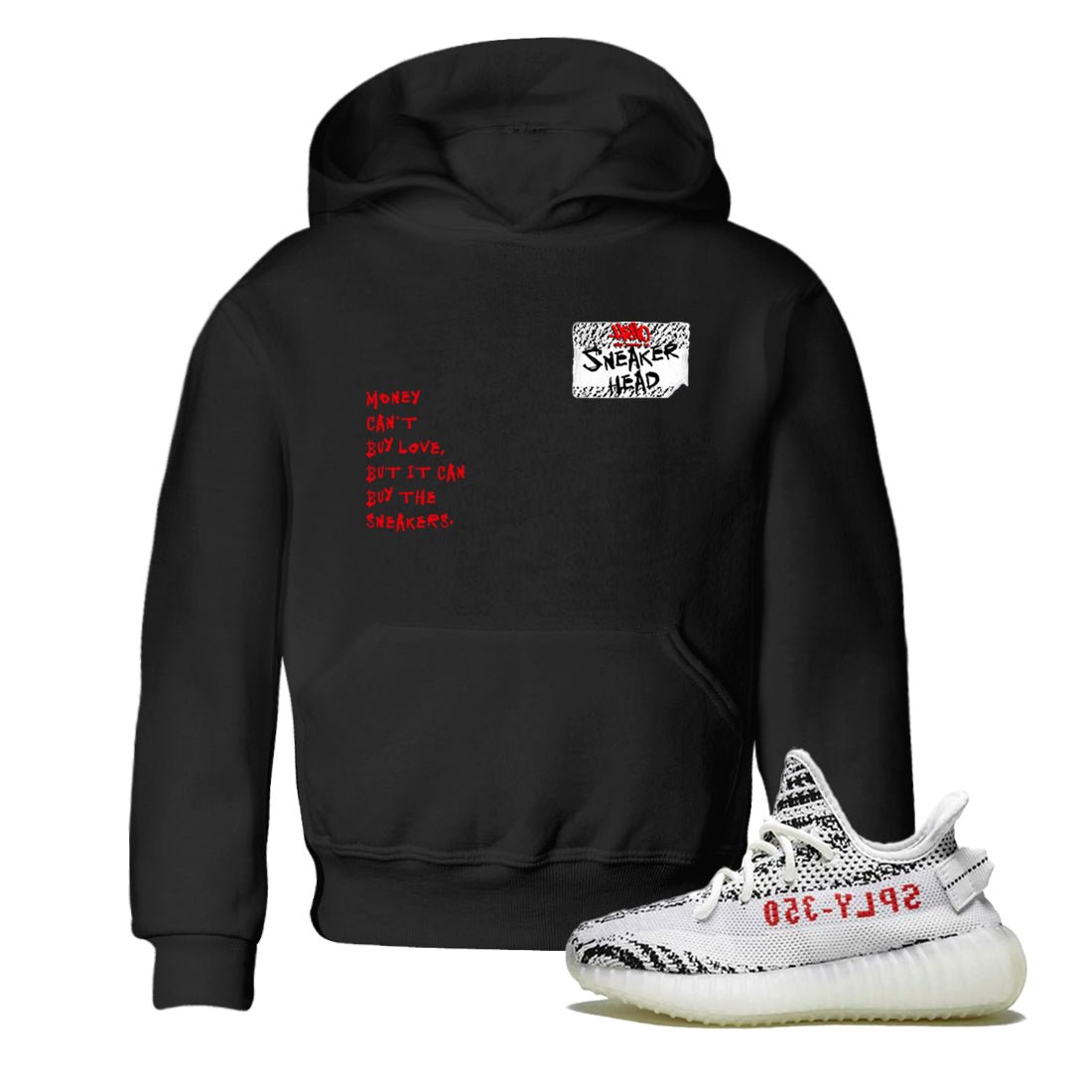 Yeezy 350 Zebra shirts to match jordans Sneakerhead Badge sneaker match tees Yeezy 350 Zebra match shoes to clothes SNRT Sneaker Tees Youth Baby Black 1 tee