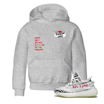 Yeezy 350 Zebra shirts to match jordans Sneakerhead Badge sneaker match tees Yeezy 350 Zebra match shoes to clothes SNRT Sneaker Tees Youth Baby Heather Grey 1 tee