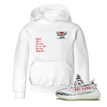 Yeezy 350 Zebra shirts to match jordans Sneakerhead Badge sneaker match tees Yeezy 350 Zebra match shoes to clothes SNRT Sneaker Tees Youth Baby White 1 tee