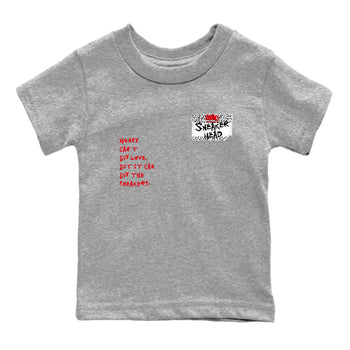 Yeezy 350 Zebra shirts to match jordans Sneakerhead Badge sneaker match tees Yeezy 350 Zebra match shoes to clothes SNRT Sneaker Tees Youth Baby Heather Grey 2 tee