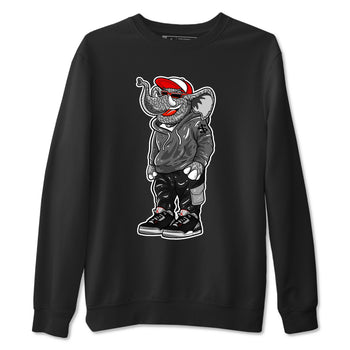 3s Black Cement shirts to match jordans Sneakerhead Elephant sneaker match tees Air Jordan 3 Retro OG Black Cement match shoes to clothes SNRT Sneaker Tees unisex cotton Black 2 shirts