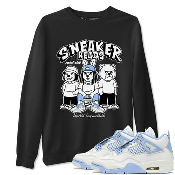 Sneakerhead Social Club sneaker match t-shirt styled to complete your fit with the Air Jordan 4 Aluminum sneakers, shown in Black 1.