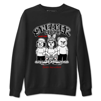 Sneakerhead Social Club sneaker match t-shirt styled to complete your fit with the Air Jordan 4 White Cement sneakers, shown in Black 2.