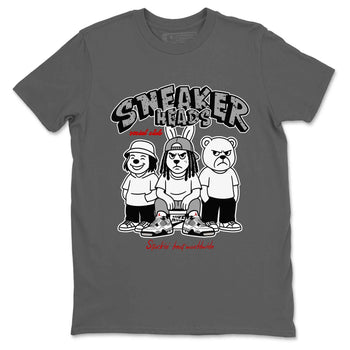 Sneakerhead Social Club sneaker match t-shirt styled to complete your fit with the Air Jordan 4 White Cement sneakers, shown in Cool Grey 2.