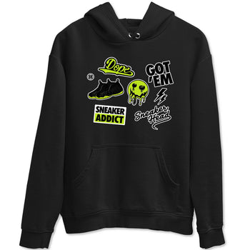 Foams One Black Volt shirts to match jordans Sneakerhead Sticker sneaker match tees Air Foamposite One Black and Volt match shoes to clothes SNRT Sneaker Tees unisex cotton Black 2 shirts
