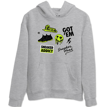 Foams One Black Volt shirts to match jordans Sneakerhead Sticker sneaker match tees Air Foamposite One Black and Volt match shoes to clothes SNRT Sneaker Tees unisex cotton Heather Grey 2 shirts