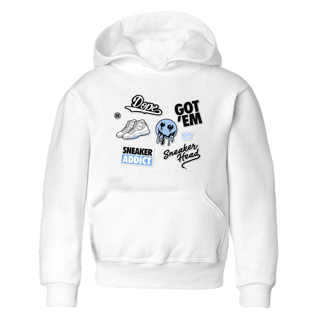 11s Legend Blue shirts to match jordans Sneakerhead Sticker sneaker match tees Air Jordan 11 Legend Blue match shoes to clothes SNRT Sneaker Tees Youth Baby White 2 tee