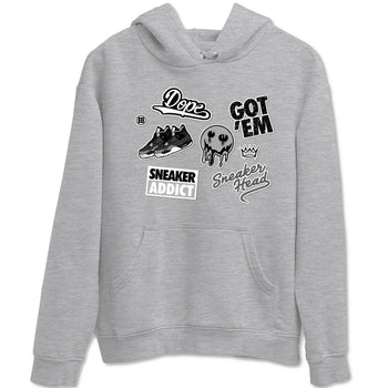4s Fear shirts to match jordans Sneakerhead Sticker sneaker match tees Air Jordan 4 Retro Fear match shoes to clothes SNRT Sneaker Tees unisex cotton Heather Grey 2 shirts