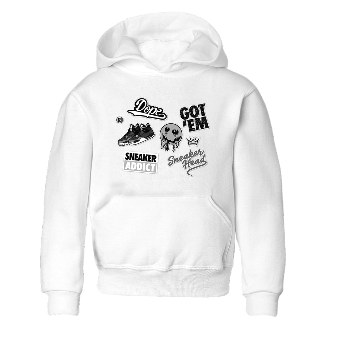 4s Fear shirts to match jordans Sneakerhead Sticker sneaker match tees Air Jordan 4 Retro Fear match shoes to clothes SNRT Sneaker Tees Youth Baby White 2 tee