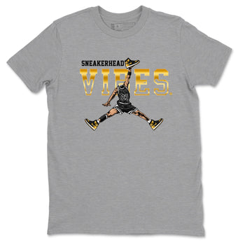 Air Jordan 1 High OG Black Metallic Gold shirts to match jordans Sneakerhead Vibes sneaker match tees Jordan 1 Black Metallic Gold SNRT Sneaker Tees streetwear brand Heather Grey 2 unisex cotton tee