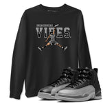 12s Black Wolf Grey shirts to match jordans Sneakerhead Vibes sneaker match tees Air Jordan 12 Black Wolf Grey SNRT Sneaker Release Tees unisex cotton Black 1 crew neck shirts