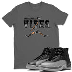 12s Black Wolf Grey shirts to match jordans Sneakerhead Vibes sneaker match tees Air Jordan 12 Black Wolf Grey SNRT Sneaker Release Tees unisex cotton Cool Grey 1 crew neck shirts