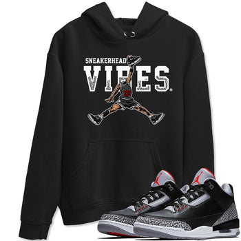 3s Black Cement shirts to match jordans Sneakerhead Vibes sneaker match tees Air Jordan 3 Retro OG Black Cement match shoes to clothes SNRT Sneaker Tees unisex cotton Black 1 shirts