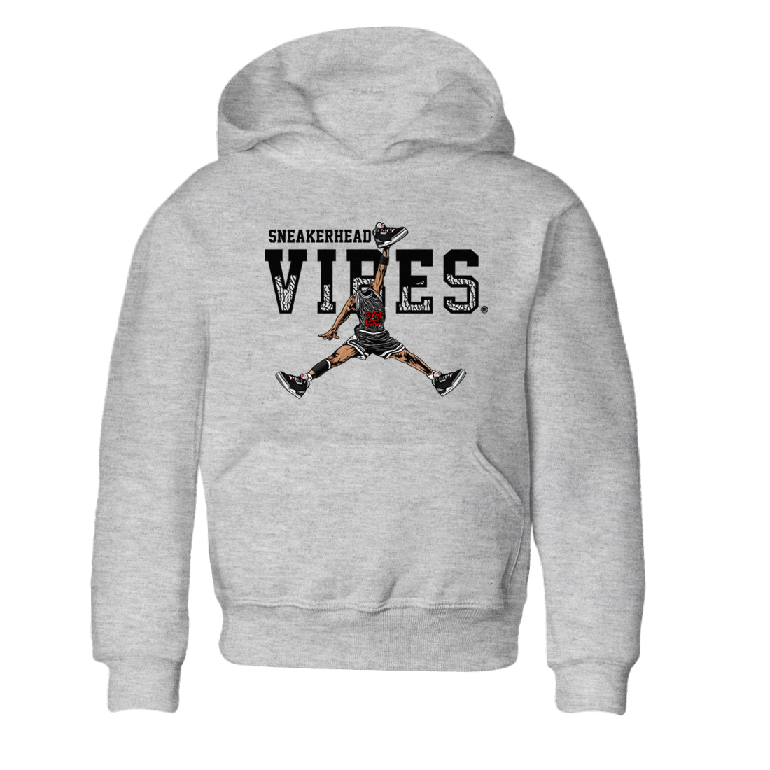 3s Black Cement shirts to match jordans Sneakerhead Vibes sneaker match tees Air Jordan 3 Retro OG Black Cement match shoes to clothes SNRT Sneaker Tees Youth Baby Heather Grey 2 tee