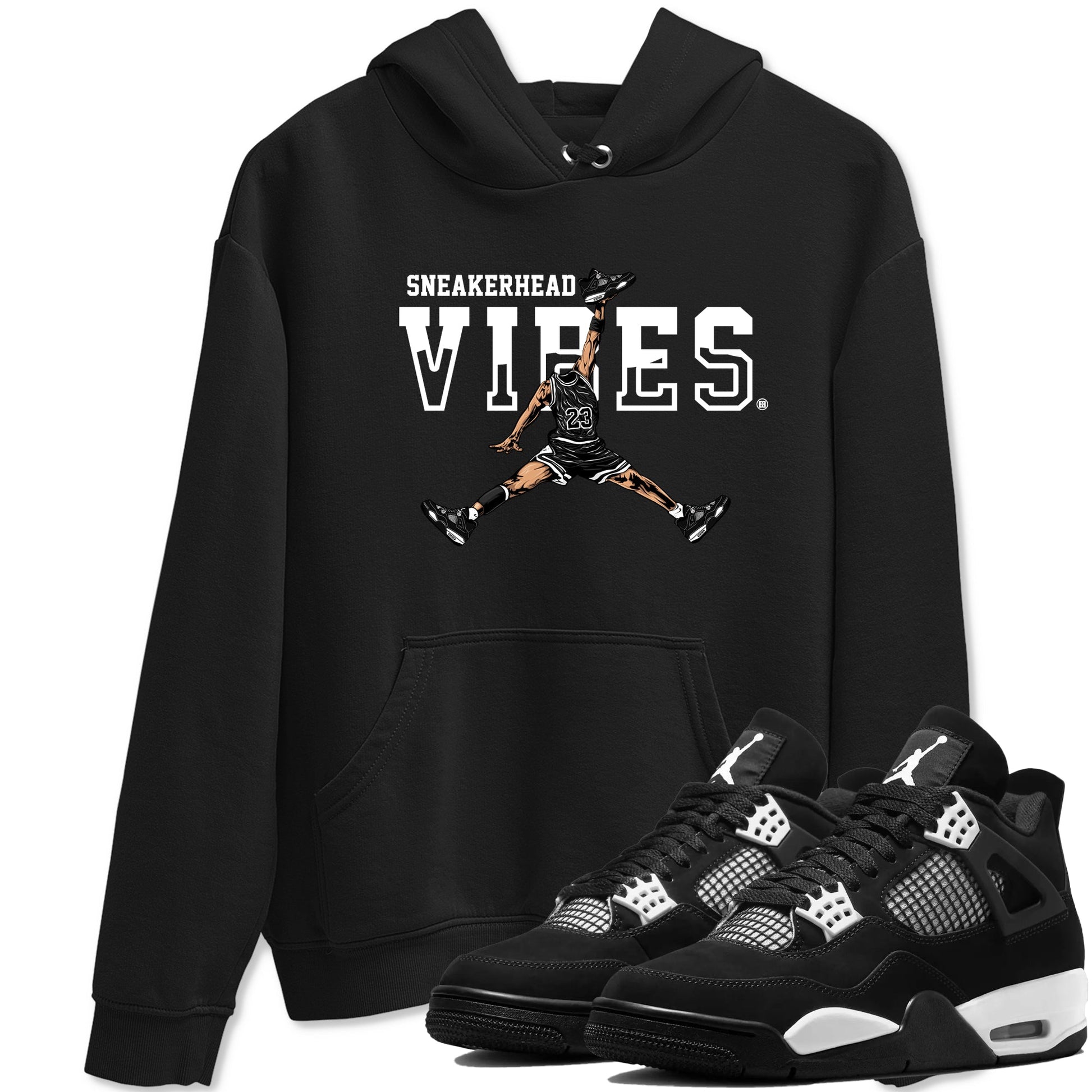 AJ4 White Thunder shirts to match jordans Sneakerhead Vibes sneaker match tees Air Jordan 4 White Thunder SNRT Sneaker Tees streetwear brand Black 1 unisex cotton tee