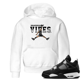 AJ4 White Thunder shirts to match jordans Sneakerhead Vibes sneaker match tees Air Jordan 4 White Thunder SNRT Sneaker Tees streetwear brand Baby and Youth White 1 cotton tee