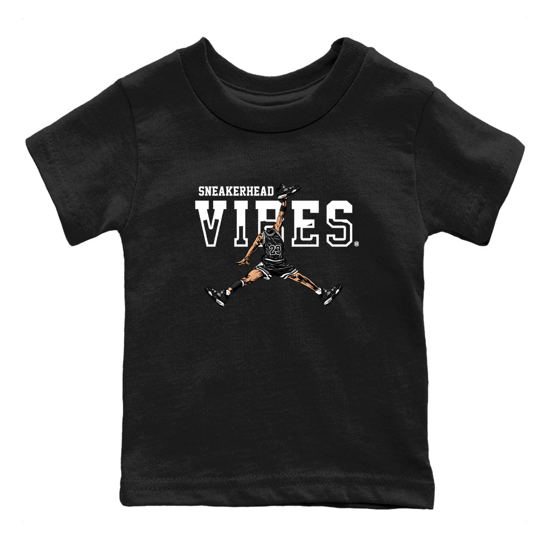 AJ4 White Thunder shirts to match jordans Sneakerhead Vibes sneaker match tees Air Jordan 4 White Thunder SNRT Sneaker Tees streetwear brand Baby and Youth Black 2 cotton tee