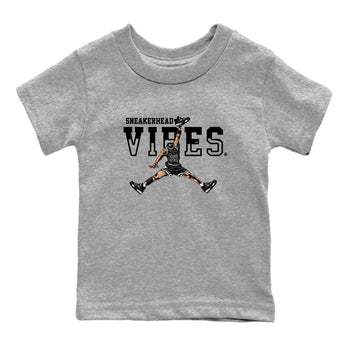 AJ4 White Thunder shirts to match jordans Sneakerhead Vibes sneaker match tees Air Jordan 4 White Thunder SNRT Sneaker Tees streetwear brand Baby and Youth Heather Grey 2 cotton tee