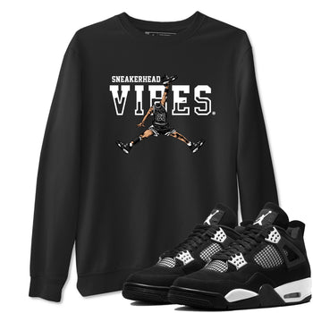 AJ4 White Thunder shirts to match jordans Sneakerhead Vibes sneaker match tees Air Jordan 4 White Thunder SNRT Sneaker Tees streetwear brand Black 1 unisex cotton tee