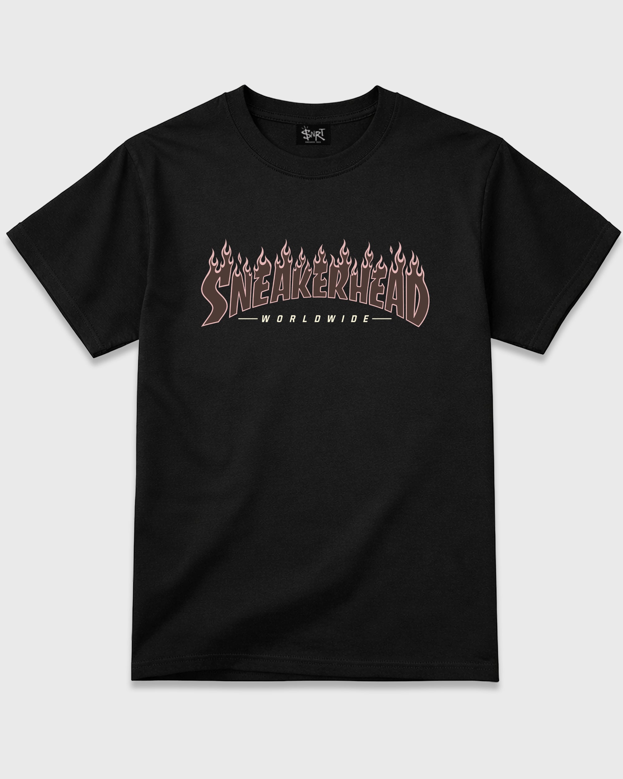 Sneakerhead Worldwide Graphic T-Shirt featuring original streetwear artwork designed to match the Air Jordan 3 Fireside. Black 2 Graphic T-Shirt.