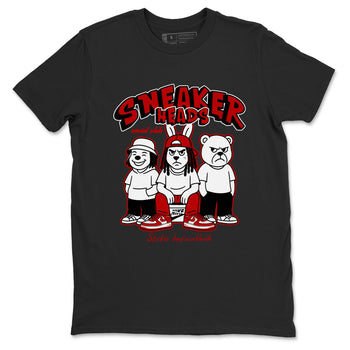 Sneakerheads Social Club sneaker match t-shirt styled to complete your fit with the Air Force 1 University Red sneakers, AF1 Terror Squad shown in Black 2.