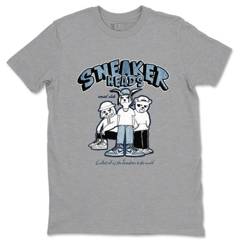 Air Jordan 1 Denim shirts to match jordans Sneakerheads Social Club sneaker match tees Air Jordan 1 Denim SNRT Sneaker Tees streetwear brand Heather Grey 2 unisex cotton tee