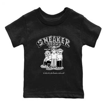 AJ1 Wolf Grey shirts to match jordans Sneakerheads Social Club sneaker match tees Air Jordan 1 Wolf Grey SNRT Sneaker Tees streetwear brand Baby and Youth Black 2 cotton tee