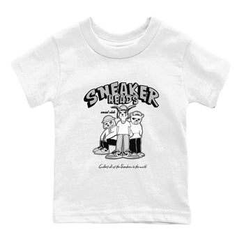 AJ1 Wolf Grey shirts to match jordans Sneakerheads Social Club sneaker match tees Air Jordan 1 Wolf Grey SNRT Sneaker Tees streetwear brand Baby and Youth White 2 cotton tee
