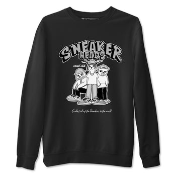 AJ1 Wolf Grey shirts to match jordans Sneakerheads Social Club sneaker match tees Air Jordan 1 Wolf Grey SNRT Sneaker Tees streetwear brand Black 2 unisex cotton tee