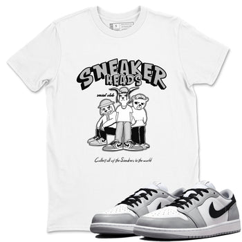 AJ1 Wolf Grey shirts to match jordans Sneakerheads Social Club sneaker match tees Air Jordan 1 Wolf Grey SNRT Sneaker Tees streetwear brand White 1 unisex cotton tee