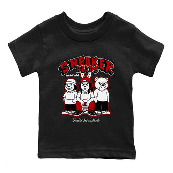 11s Bred shirts to match jordans Sneakerheads Social Club sneaker match tees Air Jordan 11 Retro Bred match shoes to clothes SNRT Sneaker Tees Youth Baby Black 2 tee