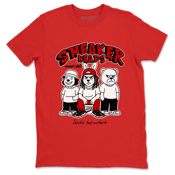 11s Bred shirts to match jordans Sneakerheads Social Club sneaker match tees Air Jordan 11 Retro Bred match shoes to clothes SNRT Sneaker Tees unisex cotton Red 2 shirts
